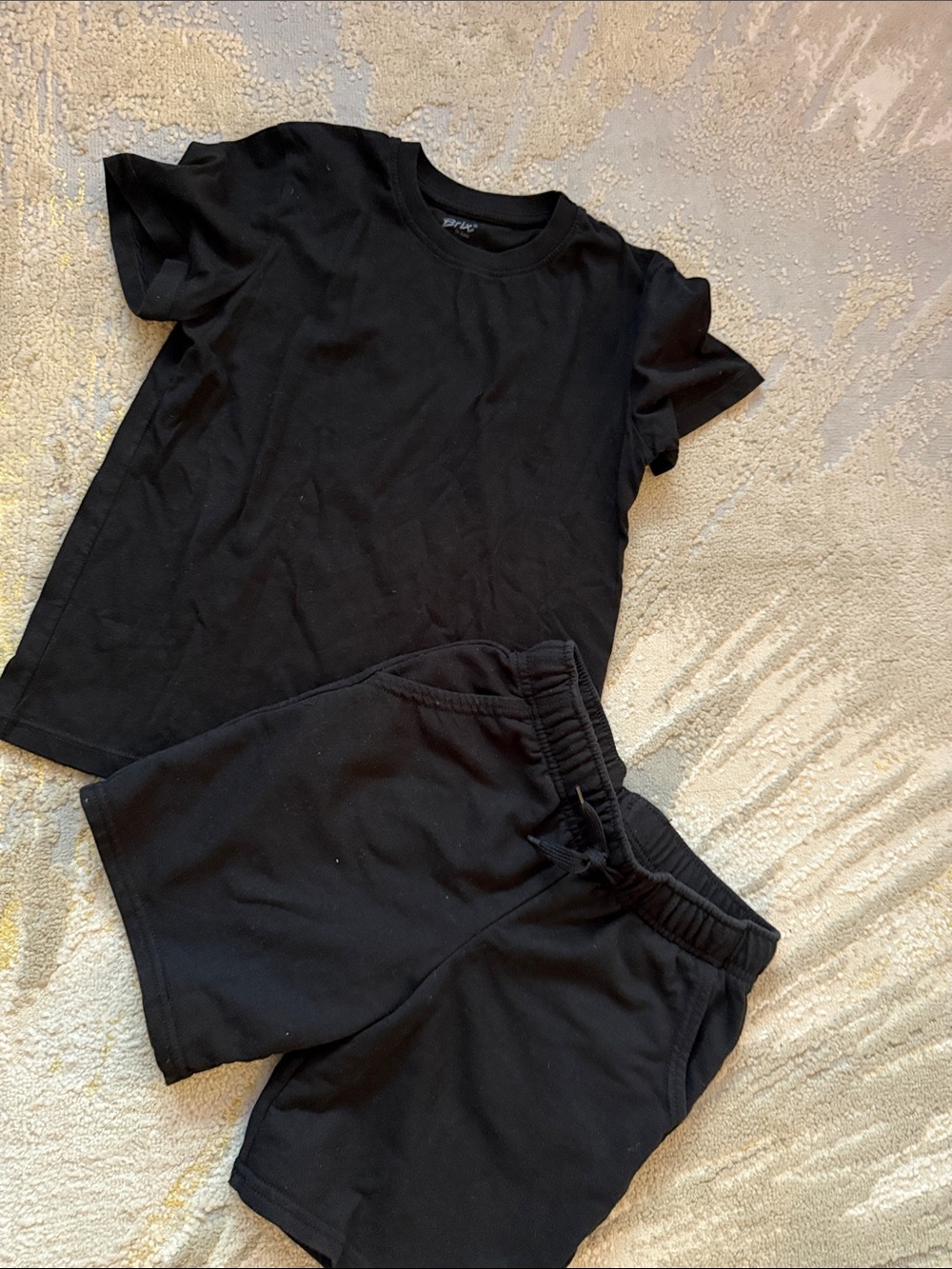 Brixon Ivy Black Kids Tee & Shorts Set